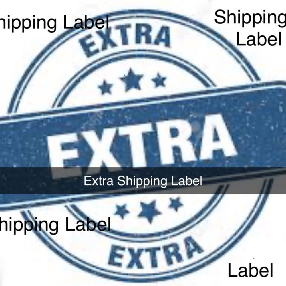 EXTRA SHIPPING LABEL ❤️ thank you :)